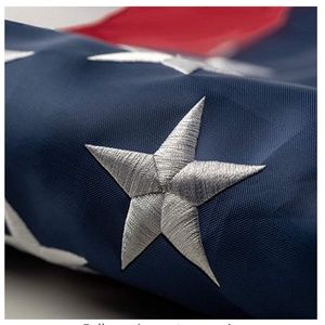 NEW 3x5 ft Outdoor Embroidered American Flag With  Brass Colored Grommets